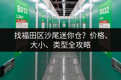 找福田区沙尾迷你仓？价格、大小、类型全攻略