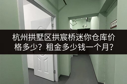 杭州拱墅区拱宸桥迷你仓库价格多少？租金多少钱一个月？