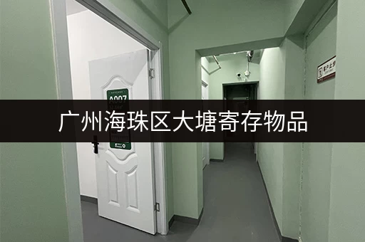 广州海珠区大塘寄存物品，解决你存储难题