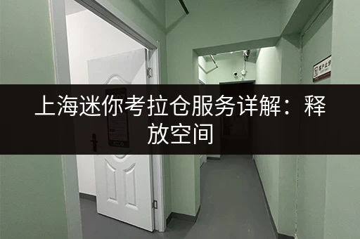 上海迷你考拉仓服务详解：释放空间，轻松存储物品