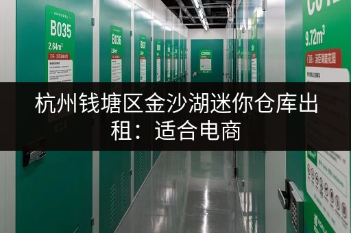 杭州钱塘区金沙湖迷你仓库出租：适合电商，仓储方便