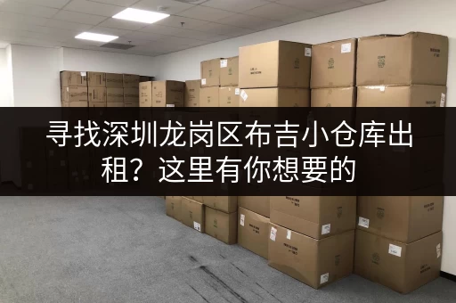 寻找深圳龙岗区布吉小仓库出租？这里有你想要的