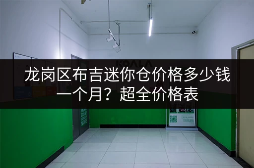 龙岗区布吉迷你仓价格多少钱一个月？超全价格表