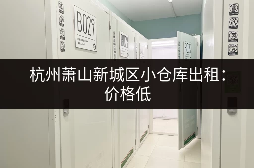 杭州萧山新城区小仓库出租：价格低，位置好，立即入住！
