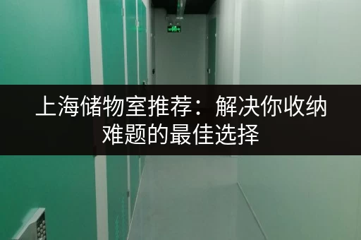 上海储物室推荐：解决你收纳难题的最佳选择