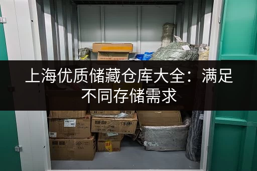 上海优质储藏仓库大全：满足不同存储需求
