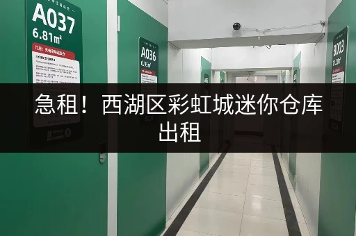 急租！西湖区彩虹城迷你仓库出租，拎包入住，方便快捷！