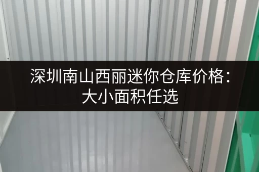 深圳南山西丽迷你仓库价格：大小面积任选，价格实惠！