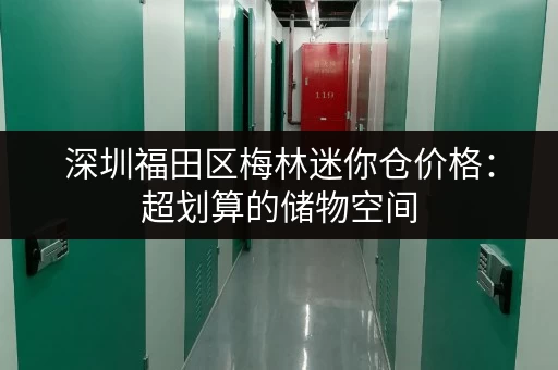 深圳福田区梅林迷你仓价格：超划算的储物空间