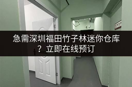 急需深圳福田竹子林迷你仓库？立即在线预订
