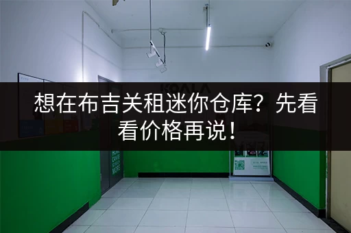 想在布吉关租迷你仓库？先看看价格再说！