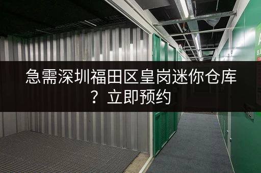 急需深圳福田区皇岗迷你仓库？立即预约，快速解决收纳难题