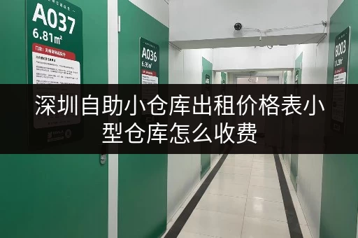 深圳自助小仓库出租价格表小型仓库怎么收费