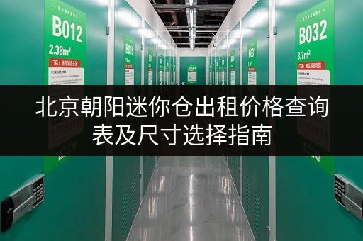 北京朝阳迷你仓出租价格查询表及尺寸选择指南