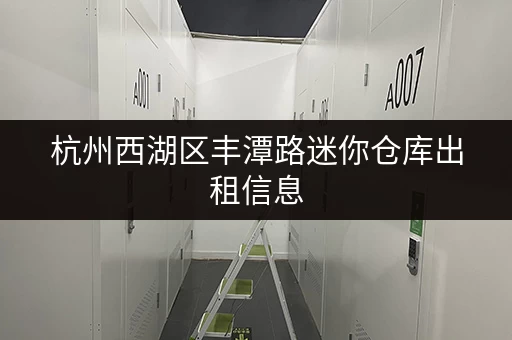 杭州西湖区丰潭路迷你仓库出租信息，位置优越，交通便利！