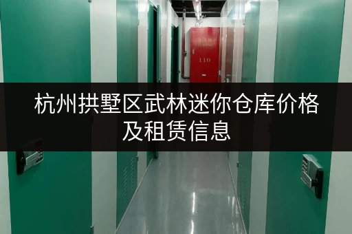 杭州拱墅区武林迷你仓库价格及租赁信息，快来了解！