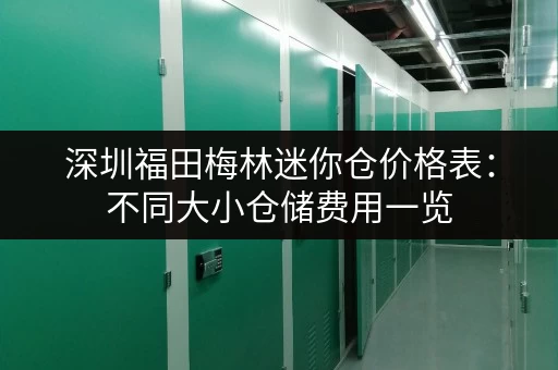 深圳福田梅林迷你仓价格表：不同大小仓储费用一览