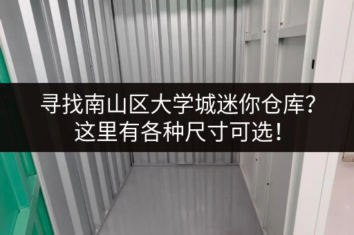 寻找南山区大学城迷你仓库？这里有各种尺寸可选！