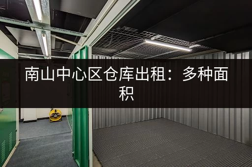 南山中心区仓库出租：多种面积，满足您的需求