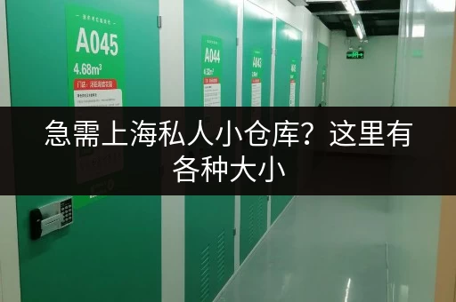 急需上海私人小仓库？这里有各种大小，任您挑选！