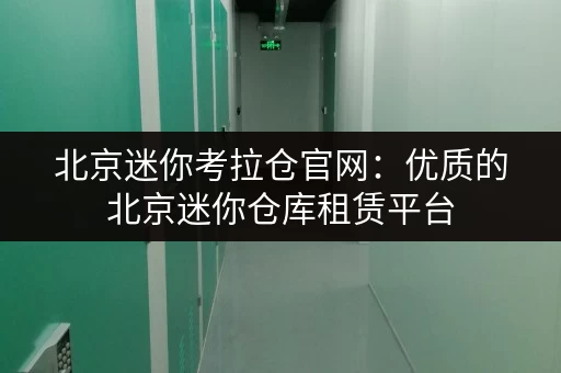 北京迷你考拉仓官网：优质的北京迷你仓库租赁平台