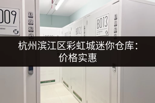 杭州滨江区彩虹城迷你仓库：价格实惠，空间灵活，租仓指南
