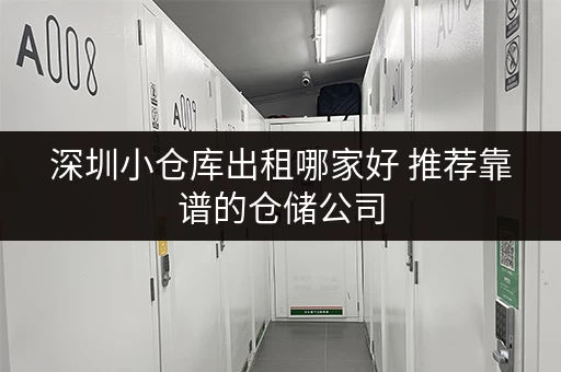 深圳小仓库出租哪家好 推荐靠谱的仓储公司