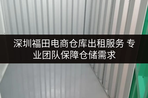 深圳福田电商仓库出租服务 专业团队保障仓储需求