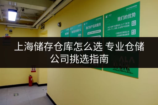 上海储存仓库怎么选 专业仓储公司挑选指南