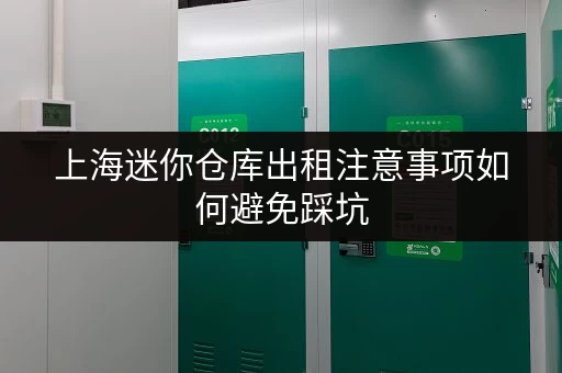 上海迷你仓库出租注意事项如何避免踩坑