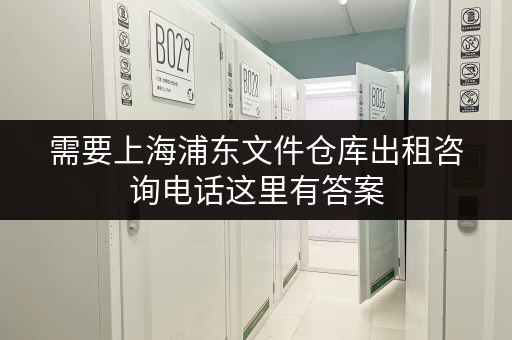 需要上海浦东文件仓库出租咨询电话这里有答案