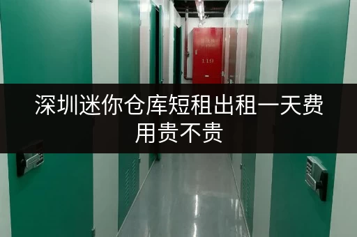 深圳迷你仓库短租出租一天费用贵不贵