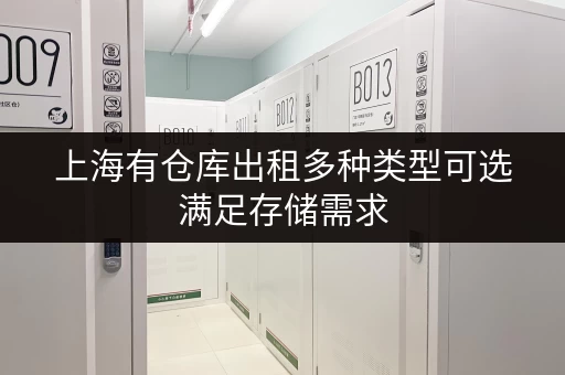 上海有仓库出租多种类型可选满足存储需求