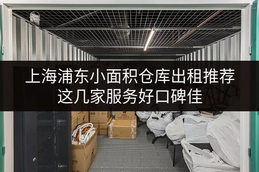 上海浦东小面积仓库出租推荐这几家服务好口碑佳