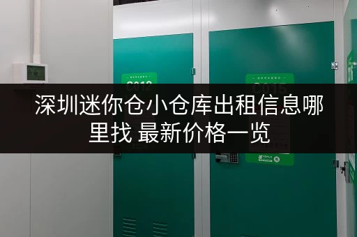 深圳迷你仓小仓库出租信息哪里找 最新价格一览