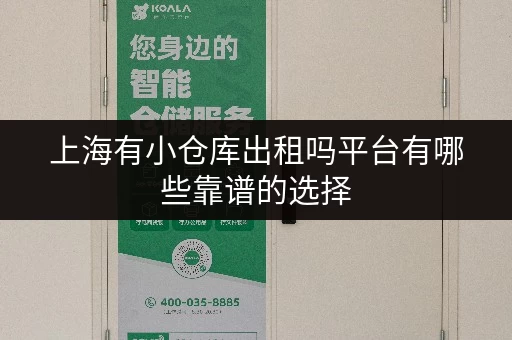 上海有小仓库出租吗平台有哪些靠谱的选择