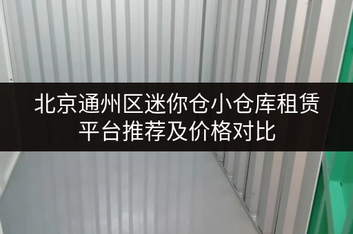 北京通州区迷你仓小仓库租赁平台推荐及价格对比