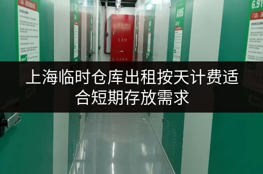 上海临时仓库出租按天计费适合短期存放需求
