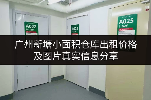广州新塘小面积仓库出租价格及图片真实信息分享