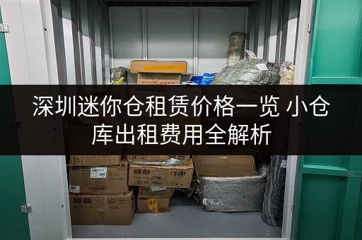 深圳迷你仓租赁价格一览 小仓库出租费用全解析