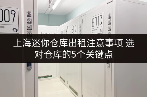 上海迷你仓库出租注意事项 选对仓库的5个关键点