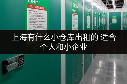 上海有什么小仓库出租的 适合个人和小企业