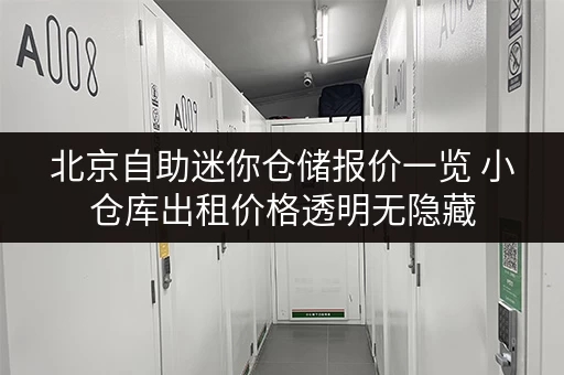 北京自助迷你仓储报价一览 小仓库出租价格透明无隐藏