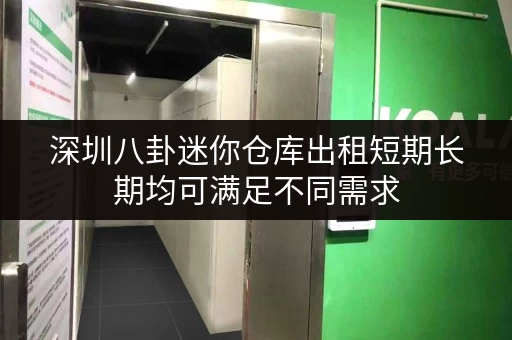 深圳八卦迷你仓库出租短期长期均可满足不同需求
