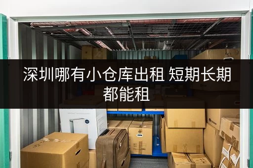 深圳哪有小仓库出租 短期长期都能租