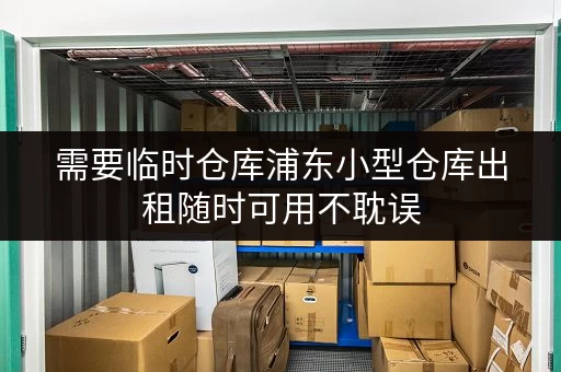 需要临时仓库浦东小型仓库出租随时可用不耽误
