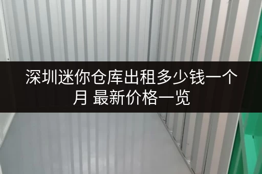 深圳迷你仓库出租多少钱一个月 最新价格一览 深圳迷你仓库出租多少钱一个月 最新价格一览