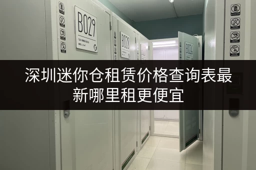 深圳迷你仓租赁价格查询表最新哪里租更便宜 深圳迷你仓租赁价格查询表最新哪里租更便宜
