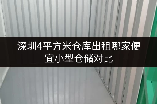 深圳4平方米仓库出租哪家便宜小型仓储对比