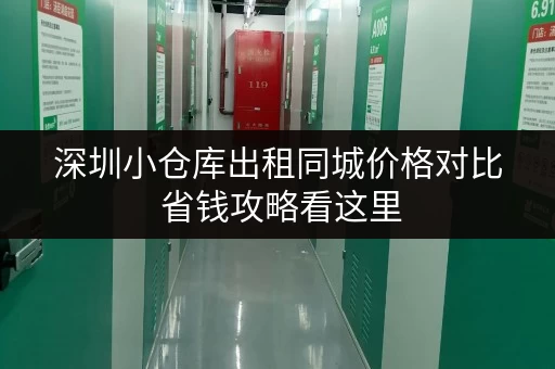 深圳小仓库出租同城价格对比 省钱攻略看这里